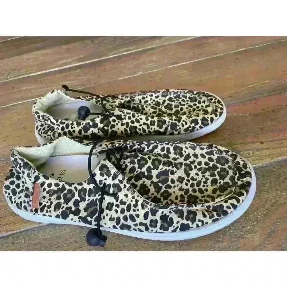 Corky's Kayak Leopard Slip On Women's Boat Shoe, size 8 - Picture 6 of 11